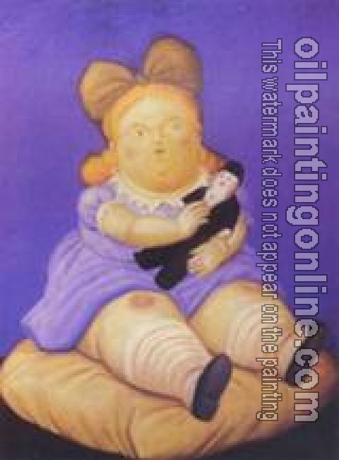 Botero, Fernando - Abstract oil painting.